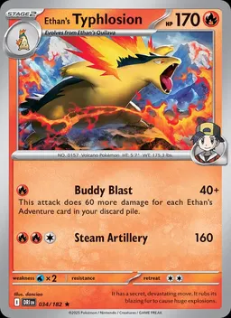Ethan's Typhlosion card photo