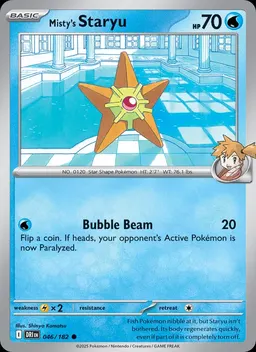 Misty's Staryu card photo