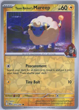 Team Rocket's Mareep #72