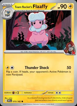 Team Rocket's Flaaffy #73