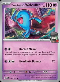 Team Rocket's Wobbuffet #82