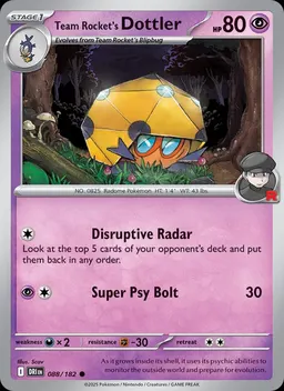 Team Rocket's Dottler #88
