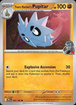 Team Rocket's Pupitar #95