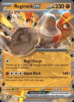 Regirock ex card photo
