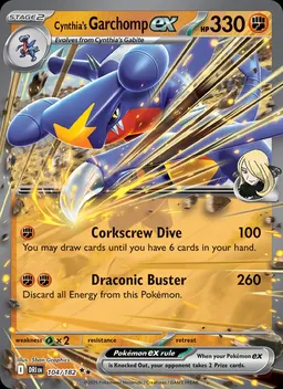 Cynthia's Garchomp ex card photo