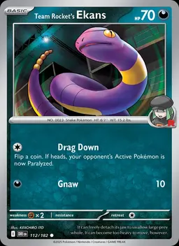 Team Rocket's Ekans #112
