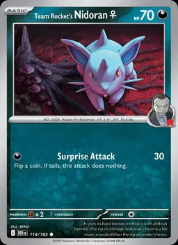 Team Rocket's Nidoran♀ #114
