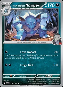 Team Rocket's Nidoqueen #116