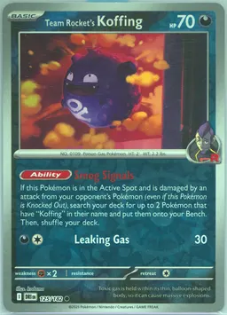 Team Rocket's Koffing #125