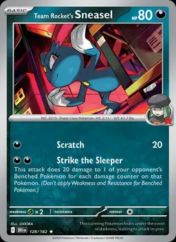 Team Rocket's Sneasel #128