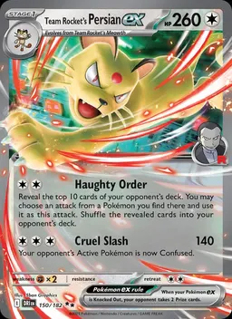 Team Rocket's Persian ex #150