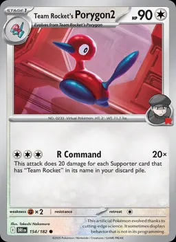 Team Rocket's Porygon2 #154