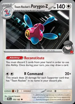 Team Rocket's Porygon-Z #155
