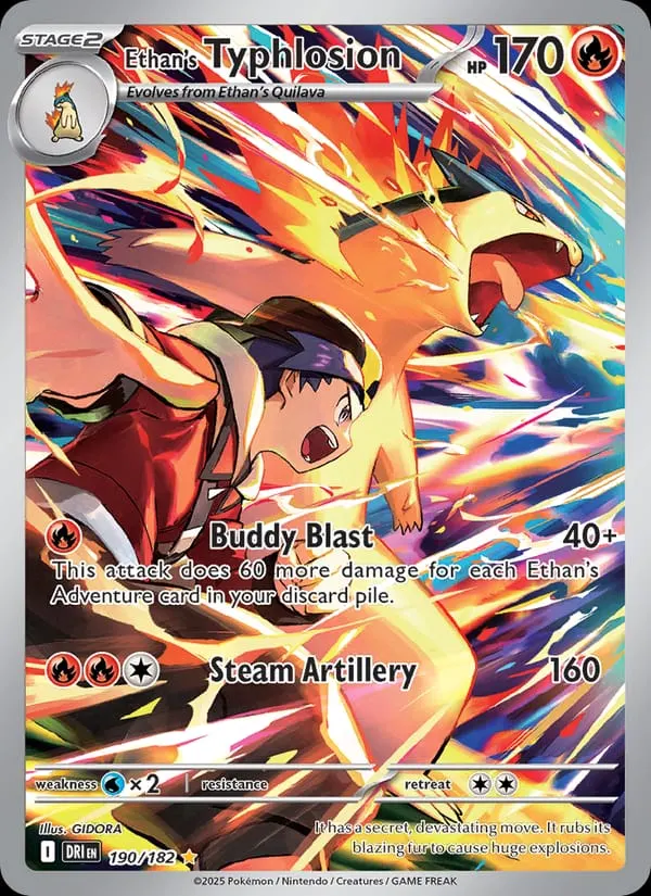 Ethan's Typhlosion card photo