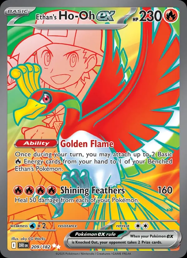 Ethan's Ho-Oh ex card photo