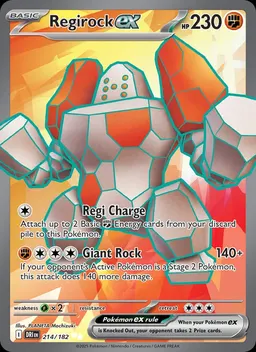 Regirock ex card photo