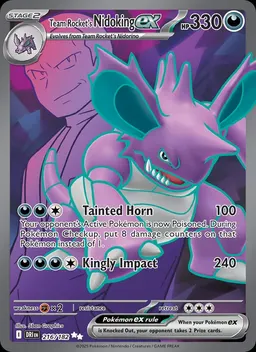 Team Rocket's Nidoking ex #216