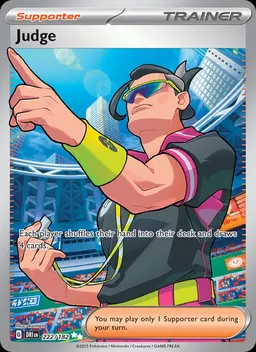 Judge card photo