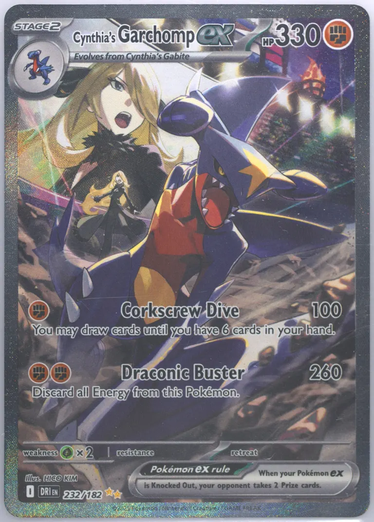 Cynthia's Garchomp ex card photo