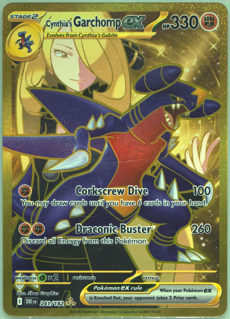 Cynthia's Garchomp ex card photo
