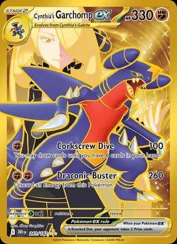 Cynthia's Garchomp ex card photo