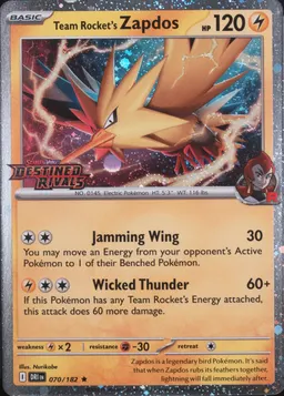 Team Rocket's Zapdos #70