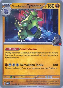 Team Rocket's Tyranitar #96