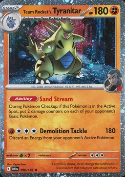 Team Rocket's Tyranitar #96