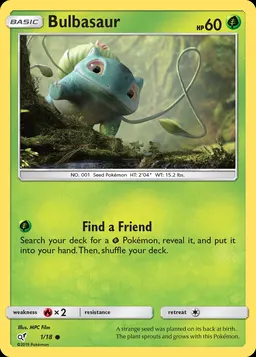 Bulbasaur card photo