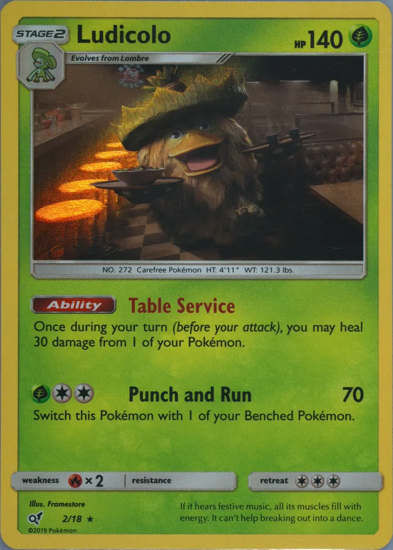 Ludicolo card photo