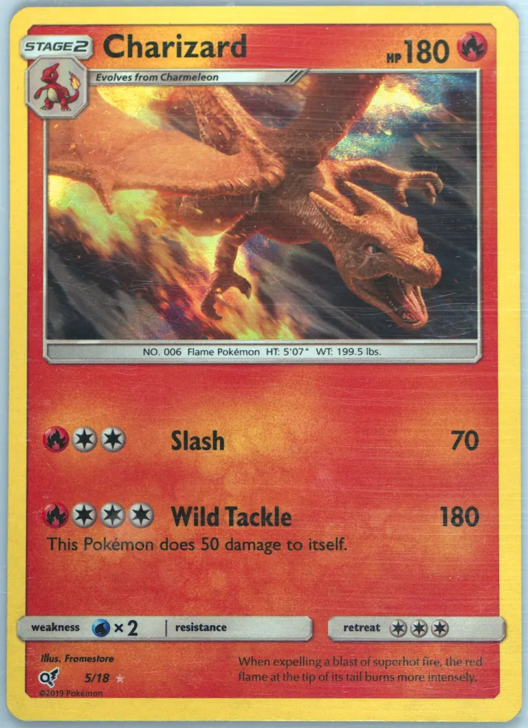 Charizard card photo