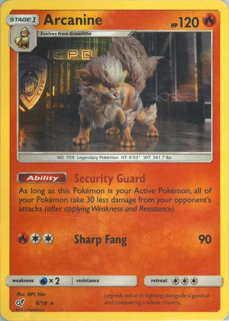 Arcanine card photo