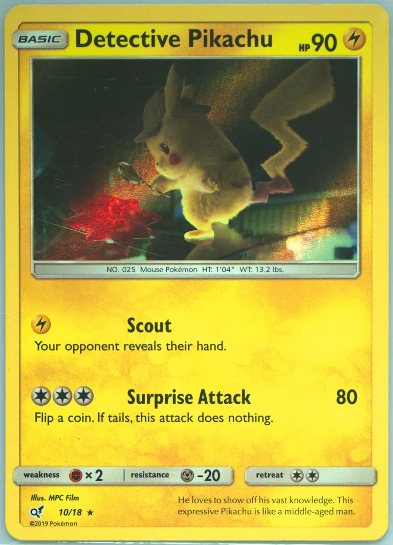 Detective Pikachu card photo