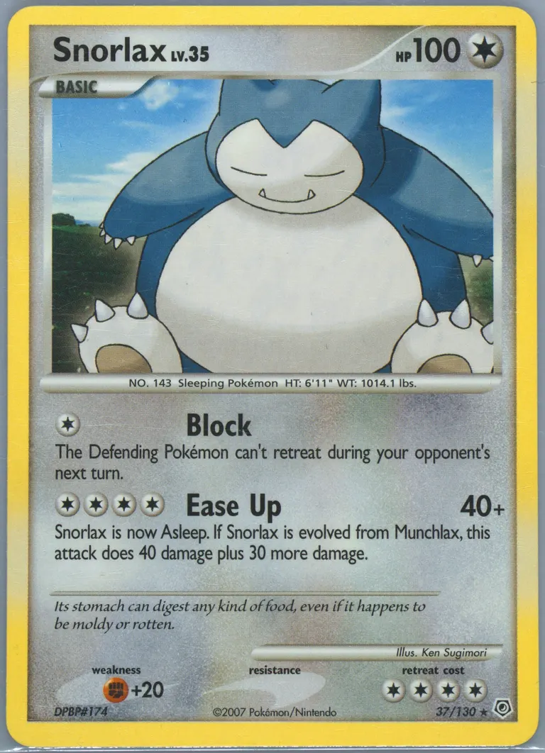 Snorlax card photo