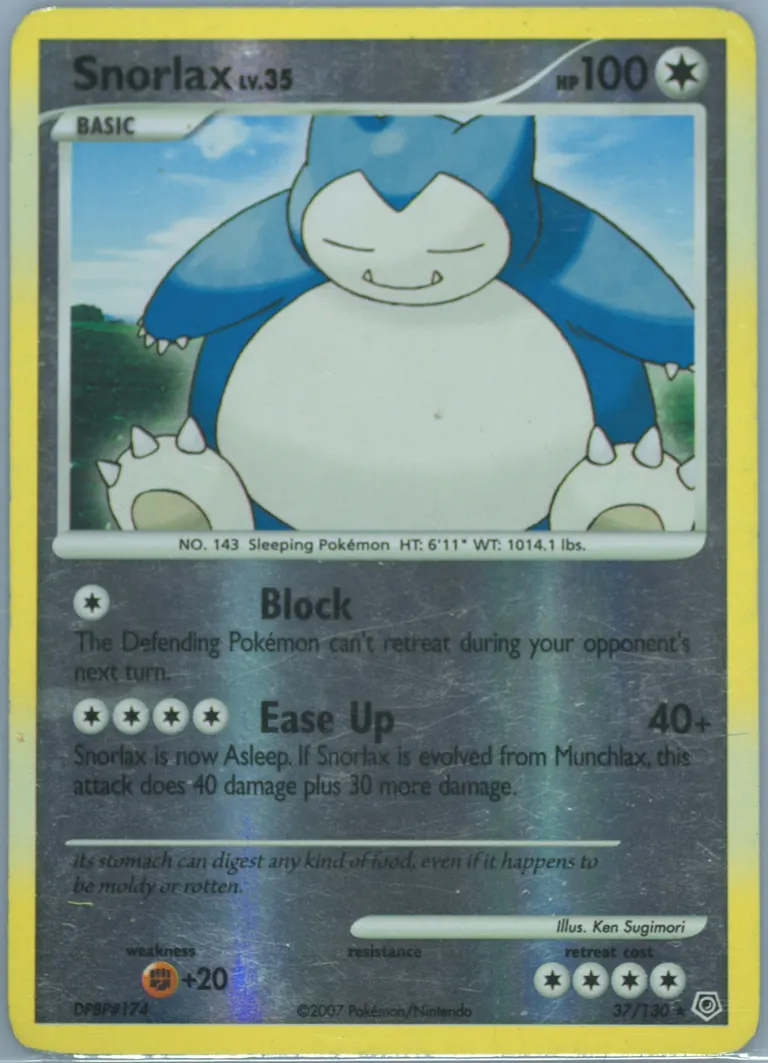 Snorlax card photo