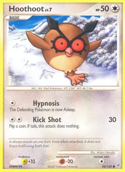 Hoothoot card photo