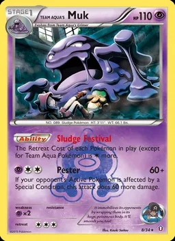 Team Aqua's Muk card photo