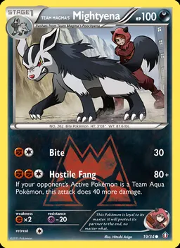 Team Magma's Mightyena #19