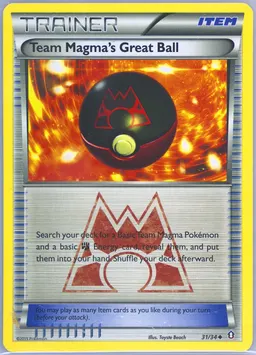 Team Magma's Great Ball card photo