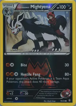 Team Magma's Mightyena #19