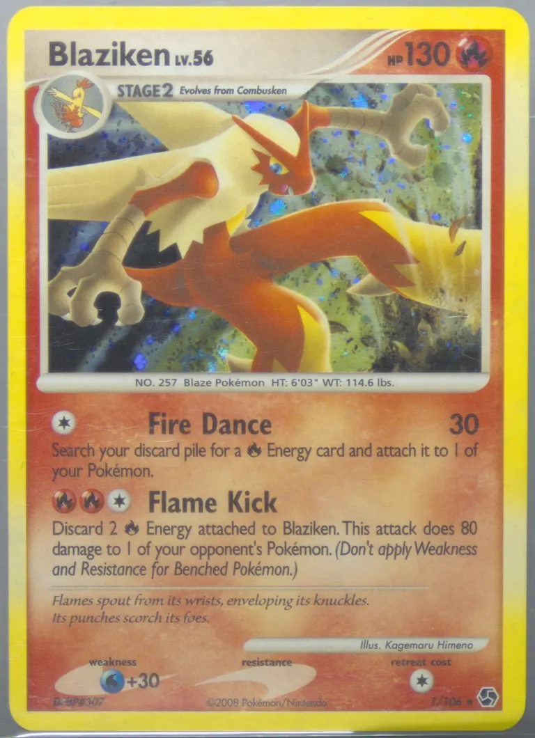 Blaziken card photo