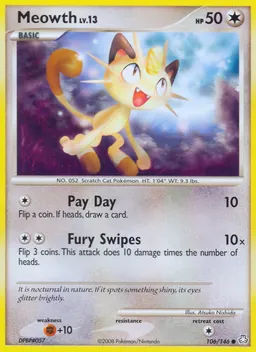 Meowth card photo
