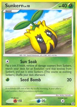 Sunkern card photo