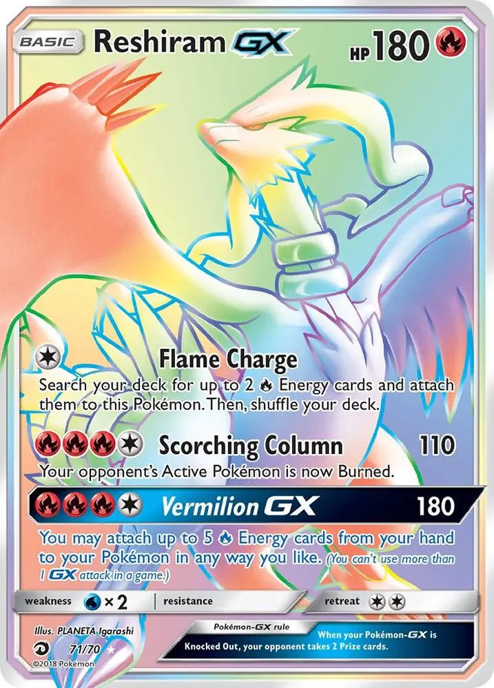Reshiram GX card photo