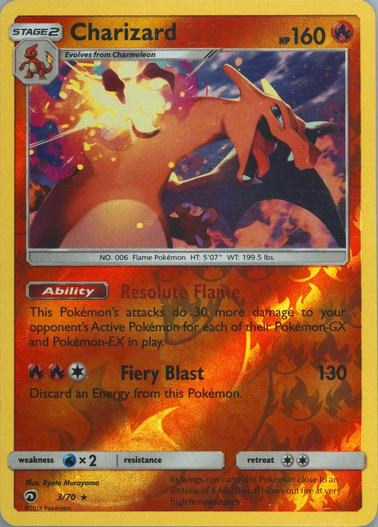 Charizard card photo