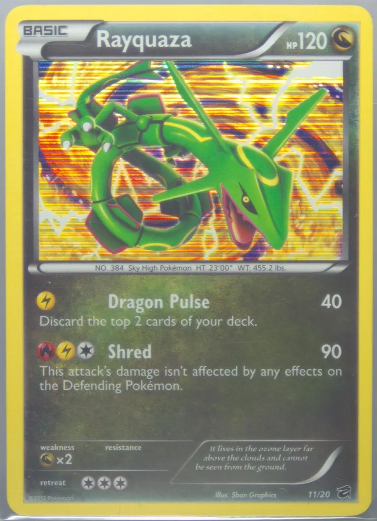 Rayquaza card photo