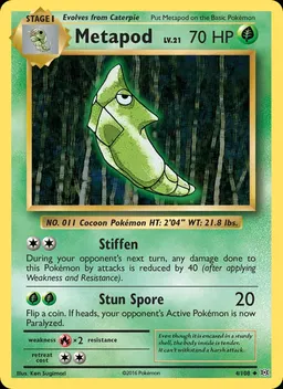 Metapod card photo