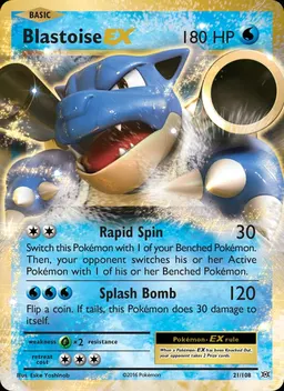 Blastoise EX #21
