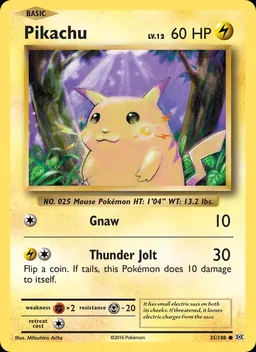Pikachu card photo
