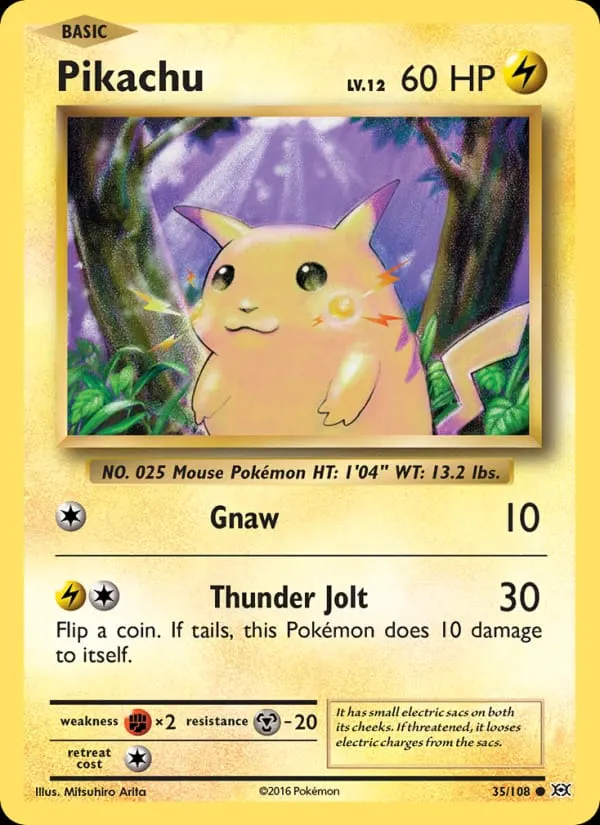 Pikachu card photo